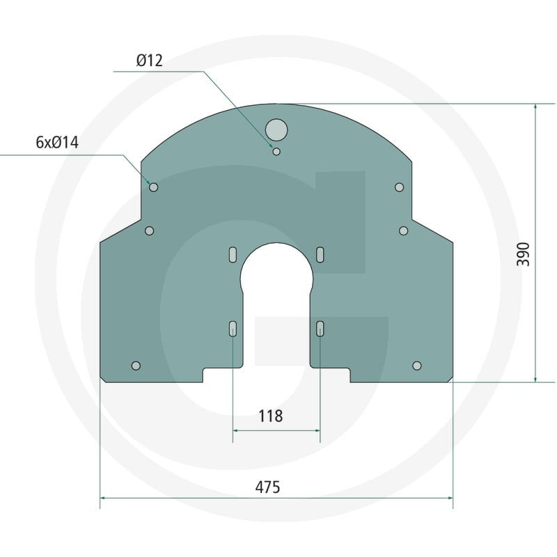 GRANIT Osłona przed kamieniami 647133932F - 647133932F - Sklep rolniczy PoltechParts