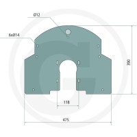 GRANIT Osłona przed kamieniami 647133932F - 647133932F - Sklep rolniczy PoltechParts