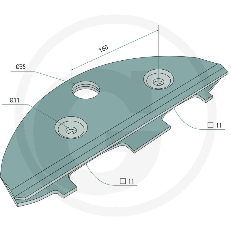 GRANIT Płoza ślizgowa 647DC50000F | poltechparts.pl