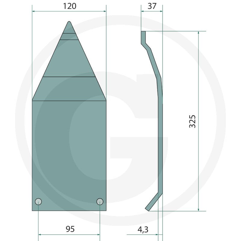 GRANIT Płoza 6474122013290F | poltechparts.pl