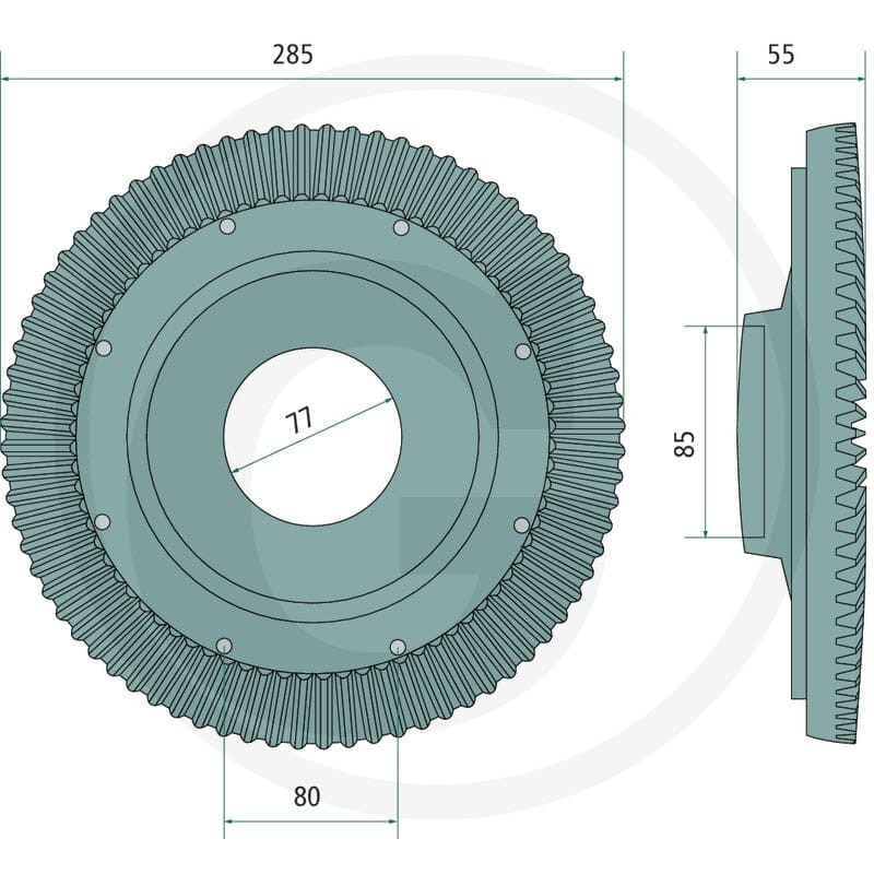 GRANIT Koło talerzowe 64757705500F - 64757705500F - Sklep rolniczy PoltechParts