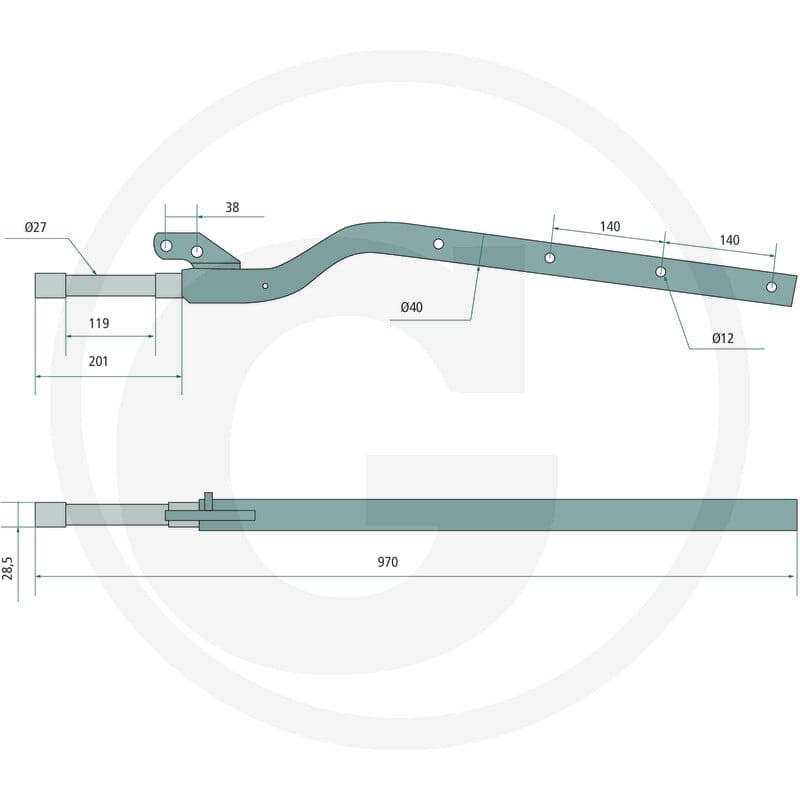 GRANIT Ramię palca 64757743020F | poltechparts.pl