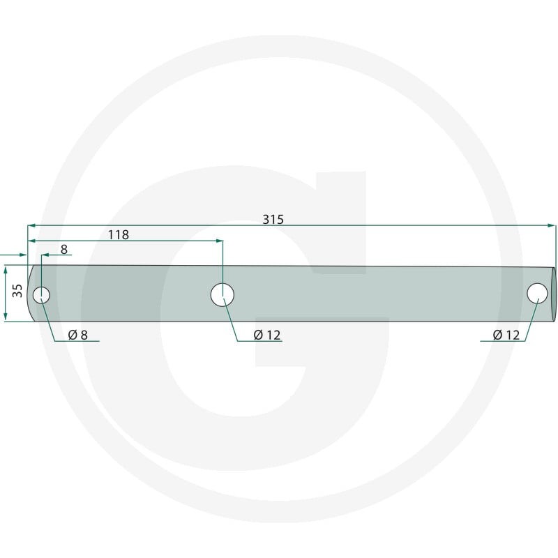 GRANIT Oś wirnika 64758564300F - 64758564300F - Sklep rolniczy PoltechParts
