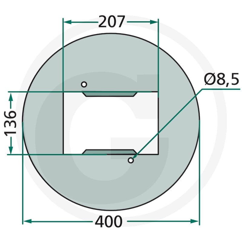 GRANIT Wieczko nasadzane 647GT-246F - 647GT-246F - Sklep rolniczy PoltechParts
