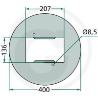 GRANIT Wieczko nasadzane 647GT-246F - 647GT-246F - Sklep rolniczy PoltechParts