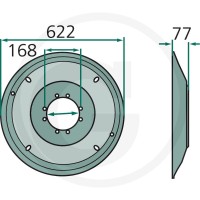 GRANIT Talerz tnący 647MC054K0F - Sklep PoltechParts