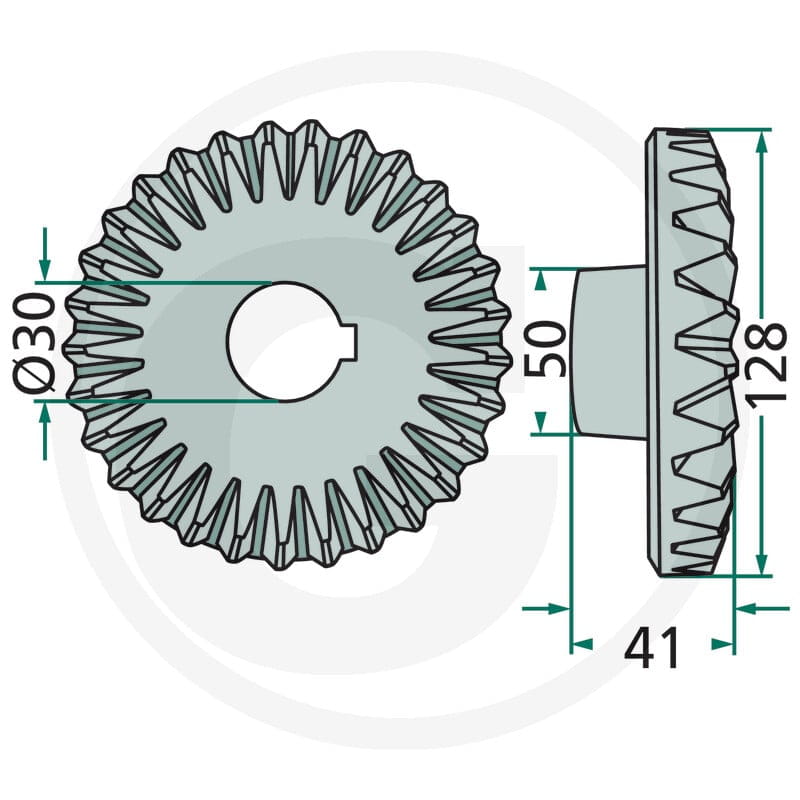 GRANIT Koło zębate stożkowe 647ST-45F | poltechparts.pl