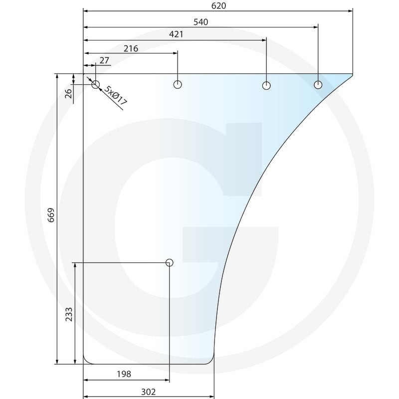 GRANIT Szyba drzwi 65006048