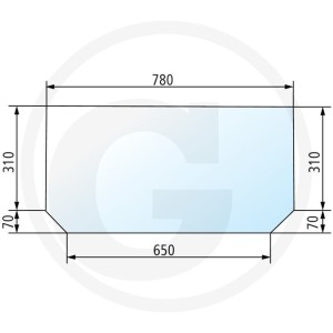 GRANIT Szyba tylna 650886303