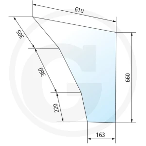 GRANIT Szyba drzwi 650S8514212300