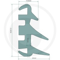 GRANIT Profil uszczelniający 65406714 - 65406714 - Sklep rolniczy PoltechParts