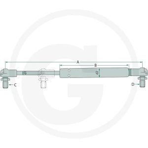 Stabilus Przepustnica ciśnienia gazu 6549709168
