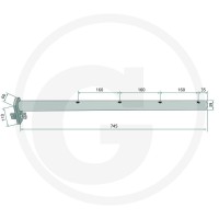 GRANIT Ramię zgarniające 6470625850F - Sklep PoltechParts
