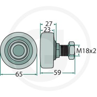 GRANIT Rolka tłoka 6471121160500F - Sklep PoltechParts