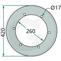 GRANIT Tarcza zgrabiarki 647123010F - Sklep PoltechParts