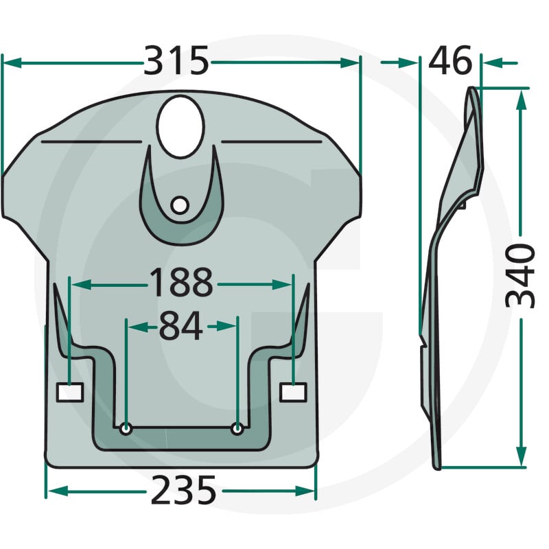 GRANIT Płoza 647139665.0F | poltechparts.pl