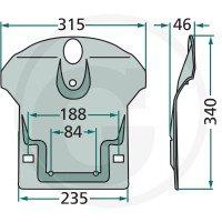 GRANIT Płoza 647139665.0F | poltechparts.pl