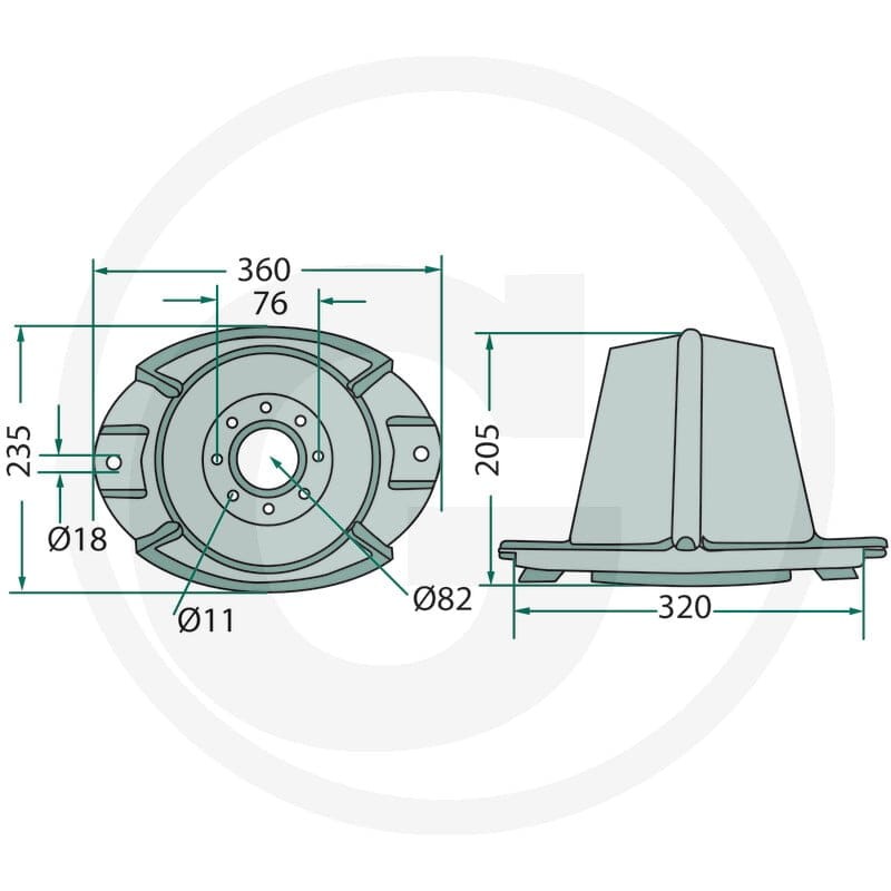 GRANIT Tarcza tnąca 647139895.0F - Sklep PoltechParts