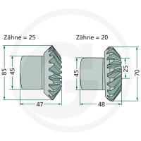 GRANIT Koło zębate stożkowe 647140519F | poltechparts.pl