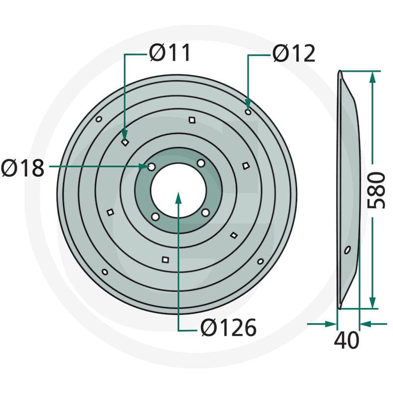 GRANIT Talerz ślizgowy 647140735F - Sklep PoltechParts