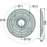 GRANIT Talerz ślizgowy 647140735F - Sklep PoltechParts