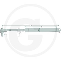GRANIT Siłownik gazowy GRANIT 654980032 | poltechparts.pl
