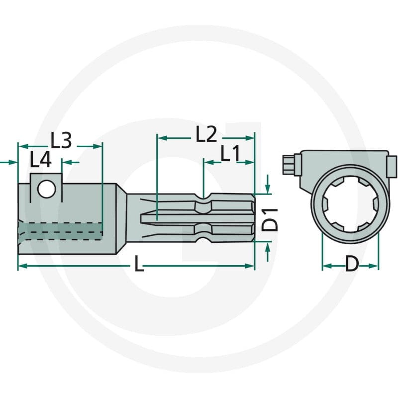 GRANIT Przedłużka 614397139 - 614397139 - Sklep rolniczy PoltechParts