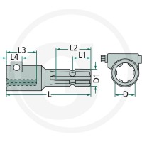 GRANIT Przedłużka 614397139 - 614397139 - Sklep rolniczy PoltechParts