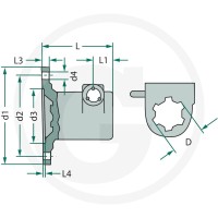 GRANIT Część przyłączeniowa 6147590138100 - 6147590138100 - Sklep rolniczy PoltechParts