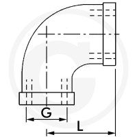 GRANIT F-WI-3/4-VA Kolanko 60612354160 - 60612354160 - Sklep rolniczy PoltechParts