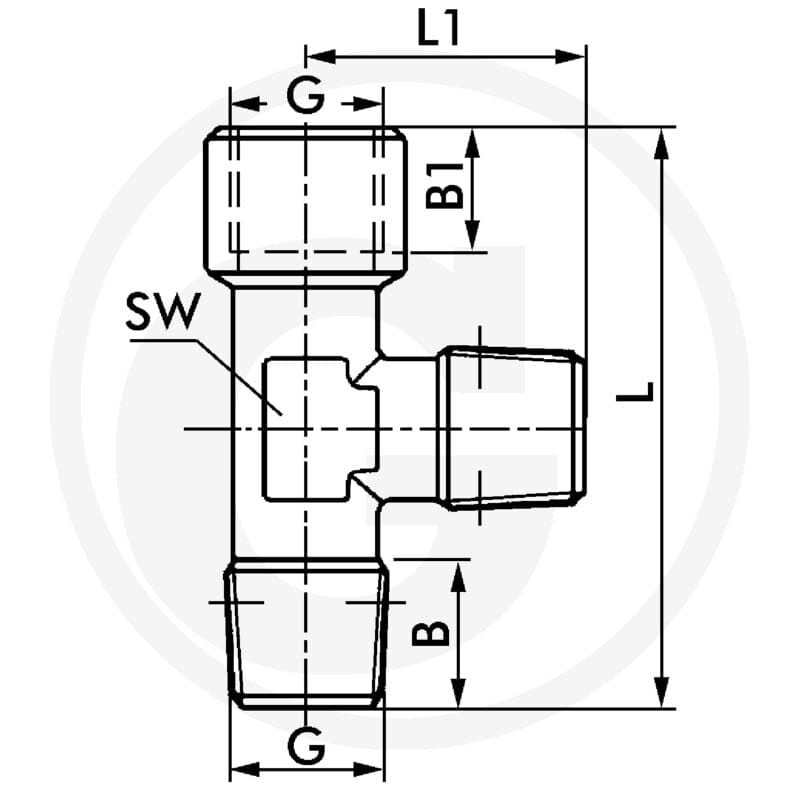 GRANIT F-LAk-1/4-MSv Kolanko typu L 60612436507 - 60612436507 - Sklep rolniczy PoltechParts