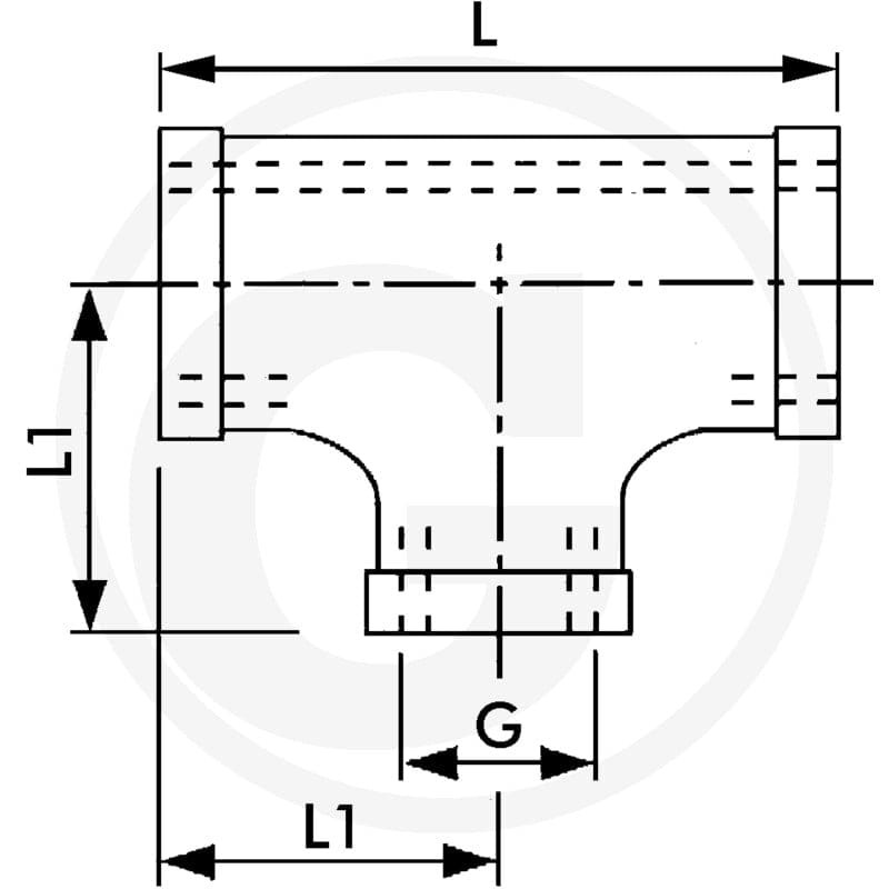 GRANIT F-TI-1/2-VA Trójnik 60612519159 - 60612519159 - Sklep rolniczy PoltechParts