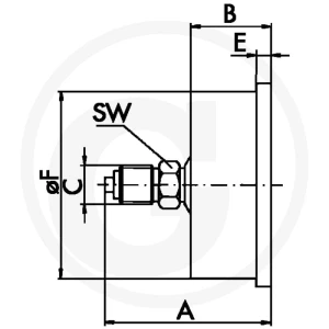 GRANIT M-GH-63-0/25-1/4-VA-bar/psi Manometr 60618240369