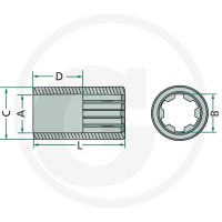 GRANIT Piasta profilowa 614397055 - Sklep PoltechParts