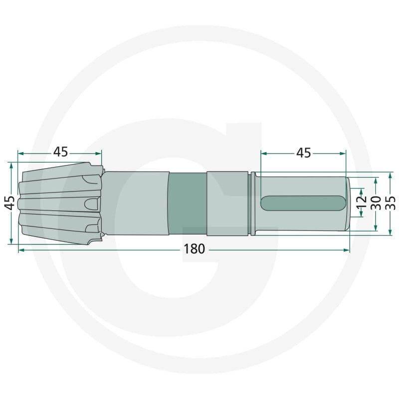 GRANIT Wałek napędowy 64700261800021F - 64700261800021F - Sklep rolniczy PoltechParts