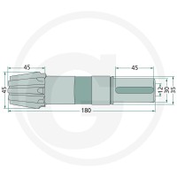 GRANIT Wałek napędowy 64700261800021F - 64700261800021F - Sklep rolniczy PoltechParts