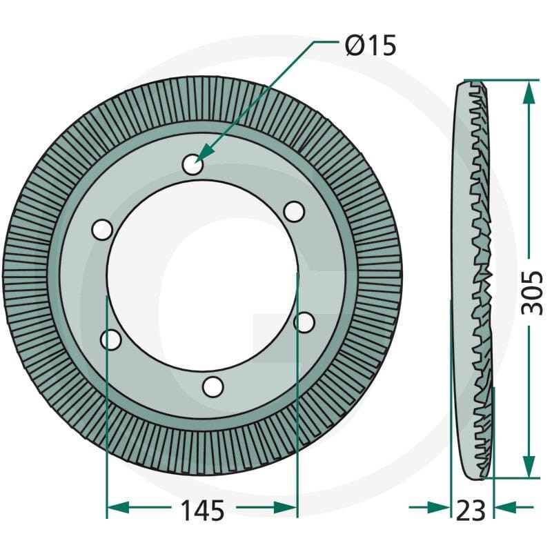 GRANIT Koło tarczowe 64700261800031F - 64700261800031F - Sklep rolniczy PoltechParts
