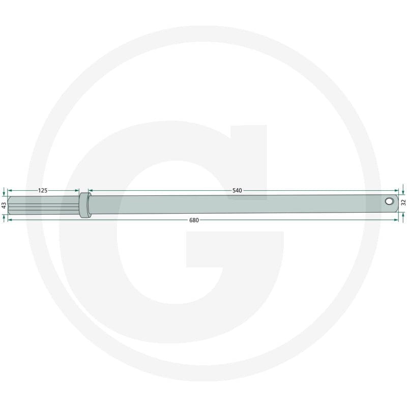 GRANIT Wałek 64700296800220F - 64700296800220F - Sklep rolniczy PoltechParts