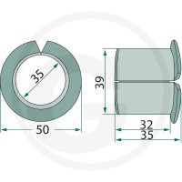 GRANIT Tulejka kołnierzowa 64701142800F - Sklep PoltechParts