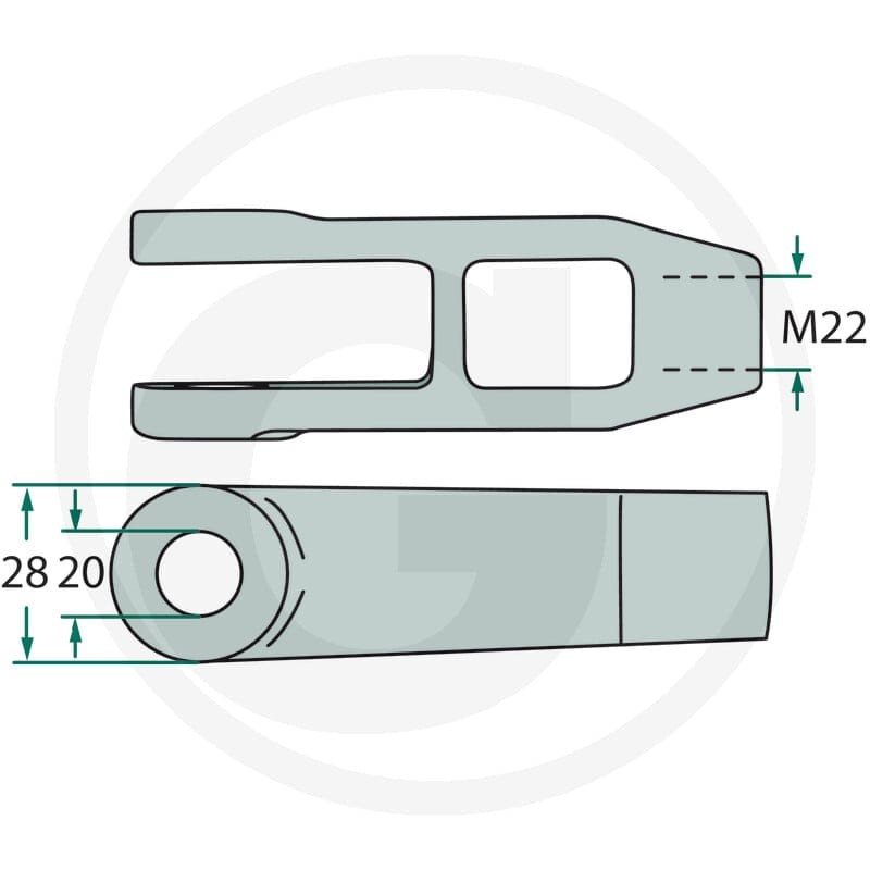 GRANIT Nakrętka trzpienia 64706580436F - 64706580436F - Sklep rolniczy PoltechParts