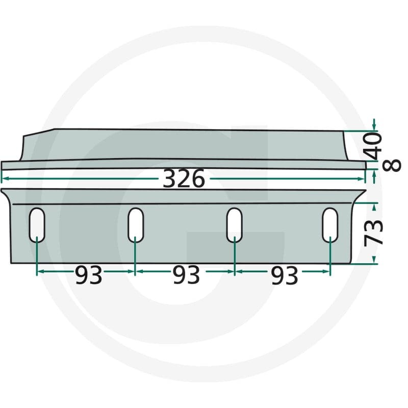 GRANIT Nóż tłoka prasującego 6470982250400F - 6470982250400F - Sklep rolniczy PoltechParts