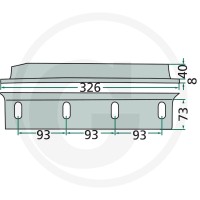 GRANIT Nóż tłoka prasującego 6470982250400F - 6470982250400F - Sklep rolniczy PoltechParts