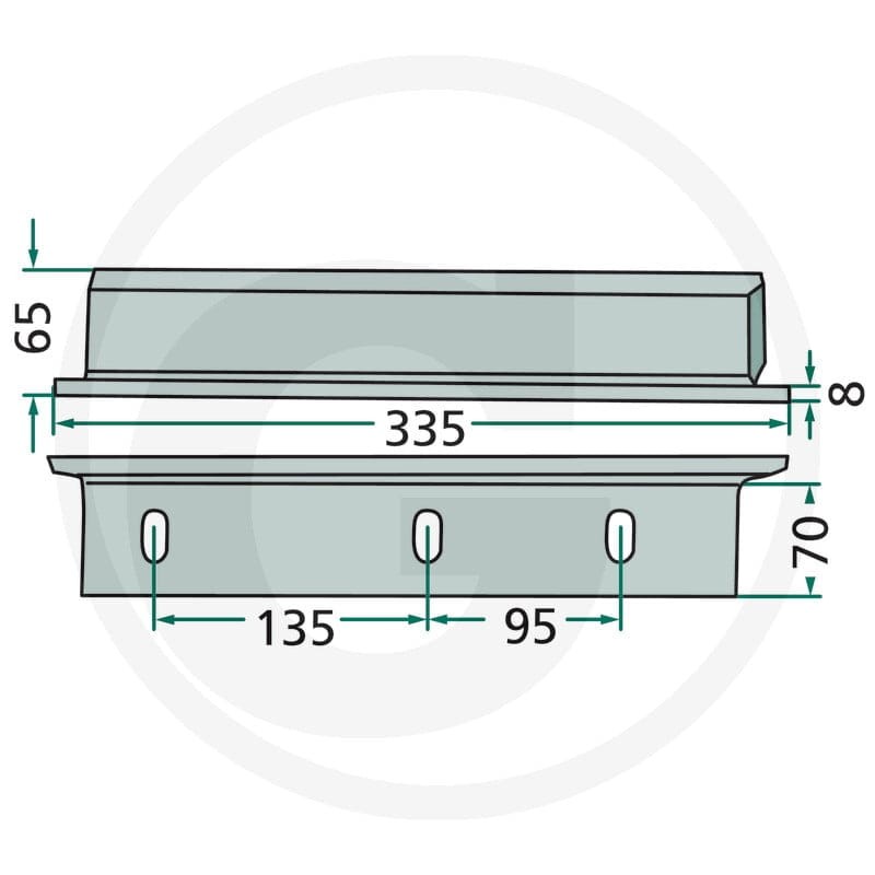 GRANIT Nóż tłoka prasującego 6470982250500F - 6470982250500F - Sklep rolniczy PoltechParts