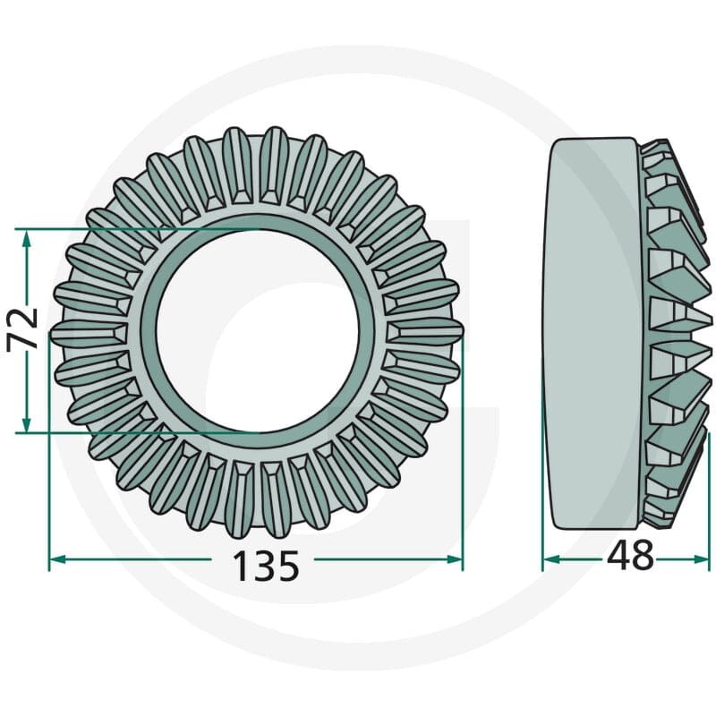 GRANIT Koło talerzowe 647153896.0F - 647153896.0F - Sklep rolniczy PoltechParts