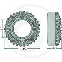 GRANIT Koło talerzowe 647153896.0F - 647153896.0F - Sklep rolniczy PoltechParts