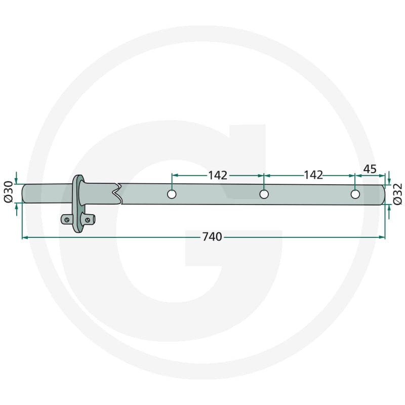 GRANIT Uchwyt palca 647160476F - 647160476F - Sklep rolniczy PoltechParts