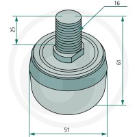 GRANIT Łożysko rolkowe 64701141354F - 64701141354F - Sklep rolniczy PoltechParts