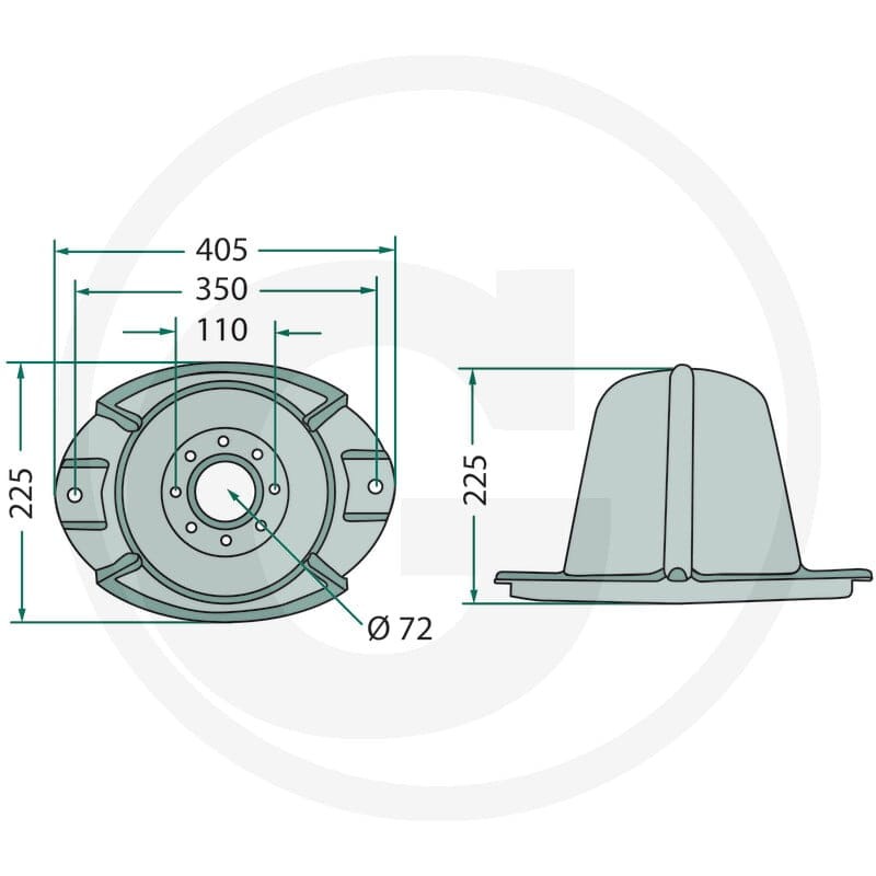 GRANIT Bęben tnący 647031063.0 - 647031063.0 - Sklep rolniczy PoltechParts