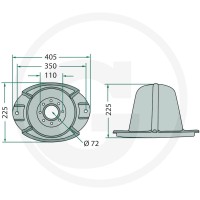 GRANIT Bęben tnący 647031063.0 - 647031063.0 - Sklep rolniczy PoltechParts