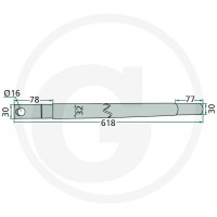 GRANIT Wałek boczny 64706580623F - 64706580623F - Sklep rolniczy PoltechParts